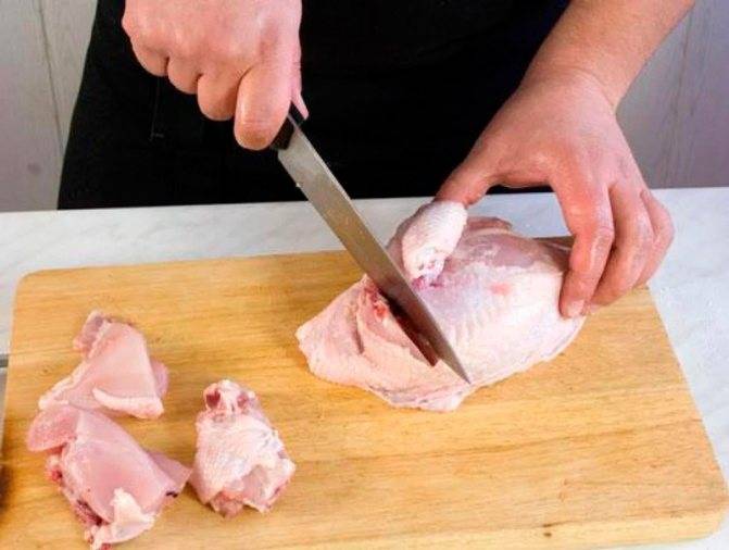 Как правильно разделать курицу на части и порционные куски
