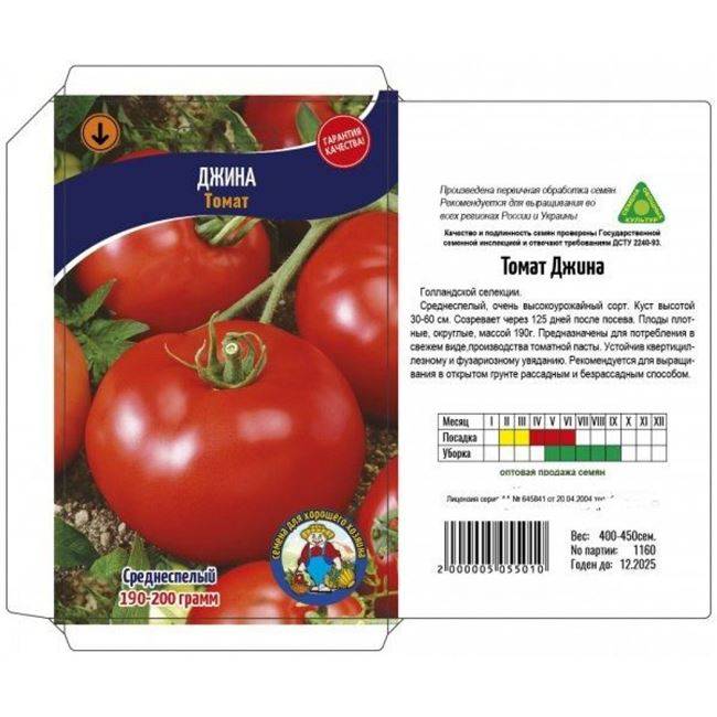 Описание сорта томата джина, правила выращивания и ухода