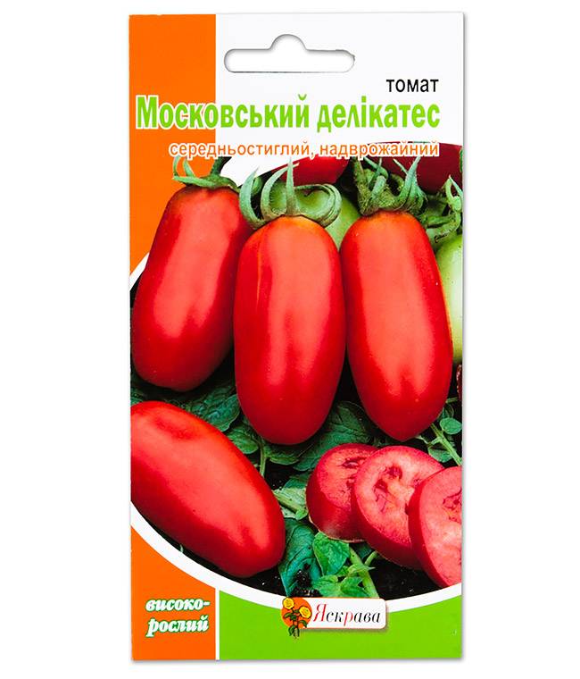 Томат московский деликатес сливочный f1: фото помидоров, отзывы об урожайности куста, описание сорта и его характеристика