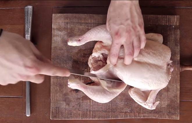Разделка курицы, а также как ее правильно зарезать и ощипать