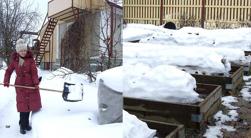 Используем снег на даче правильно | fermers.ru