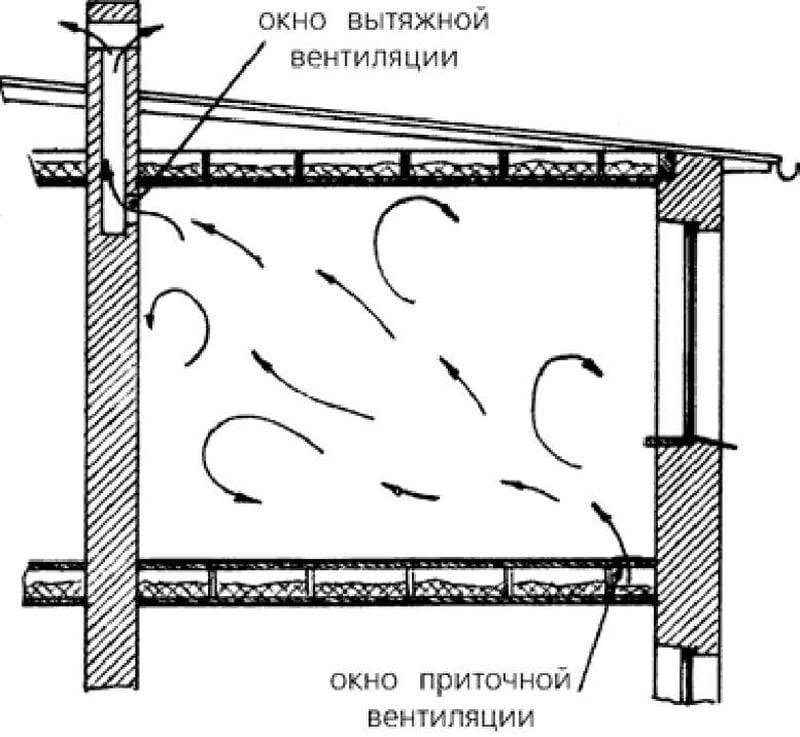 Схема вентиляции в курятнике зимой: как правильно сделать систему своими руками