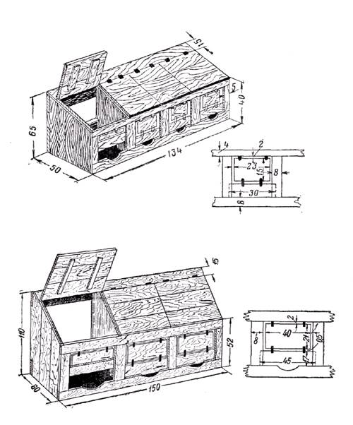 Гнезда для индоуток: особенности конструкции и способы изготовления