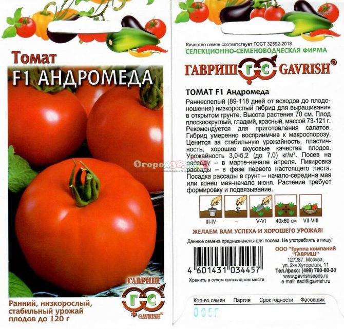 Сорт томатов Андромеда