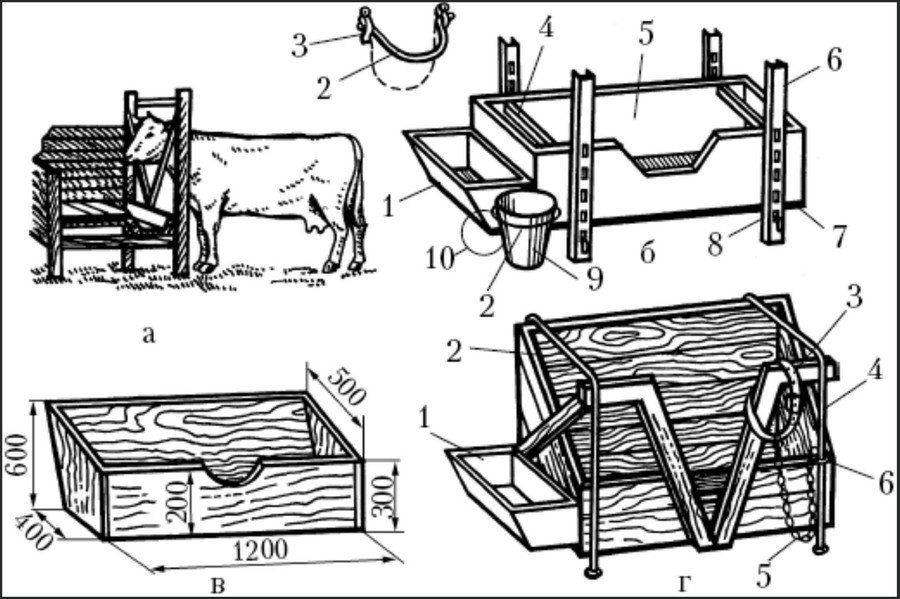 Размеры и чертежи стойла для коров и быков, как сделать в домашних условиях