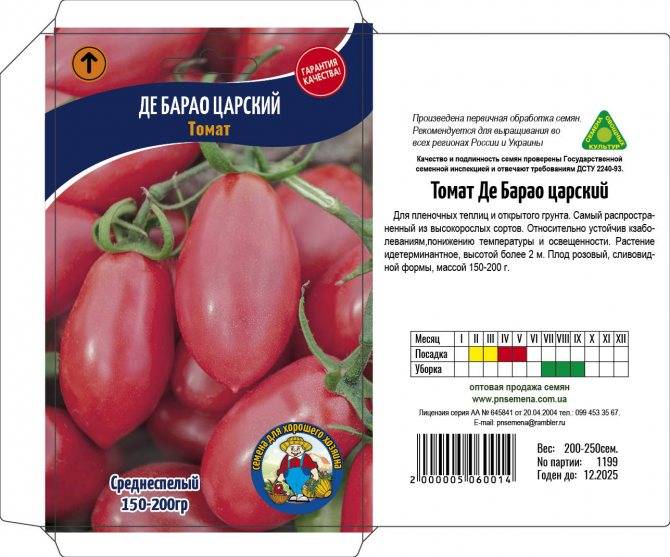 Сорта томатов де барао – характеристики, урожайность, фото и отзывы